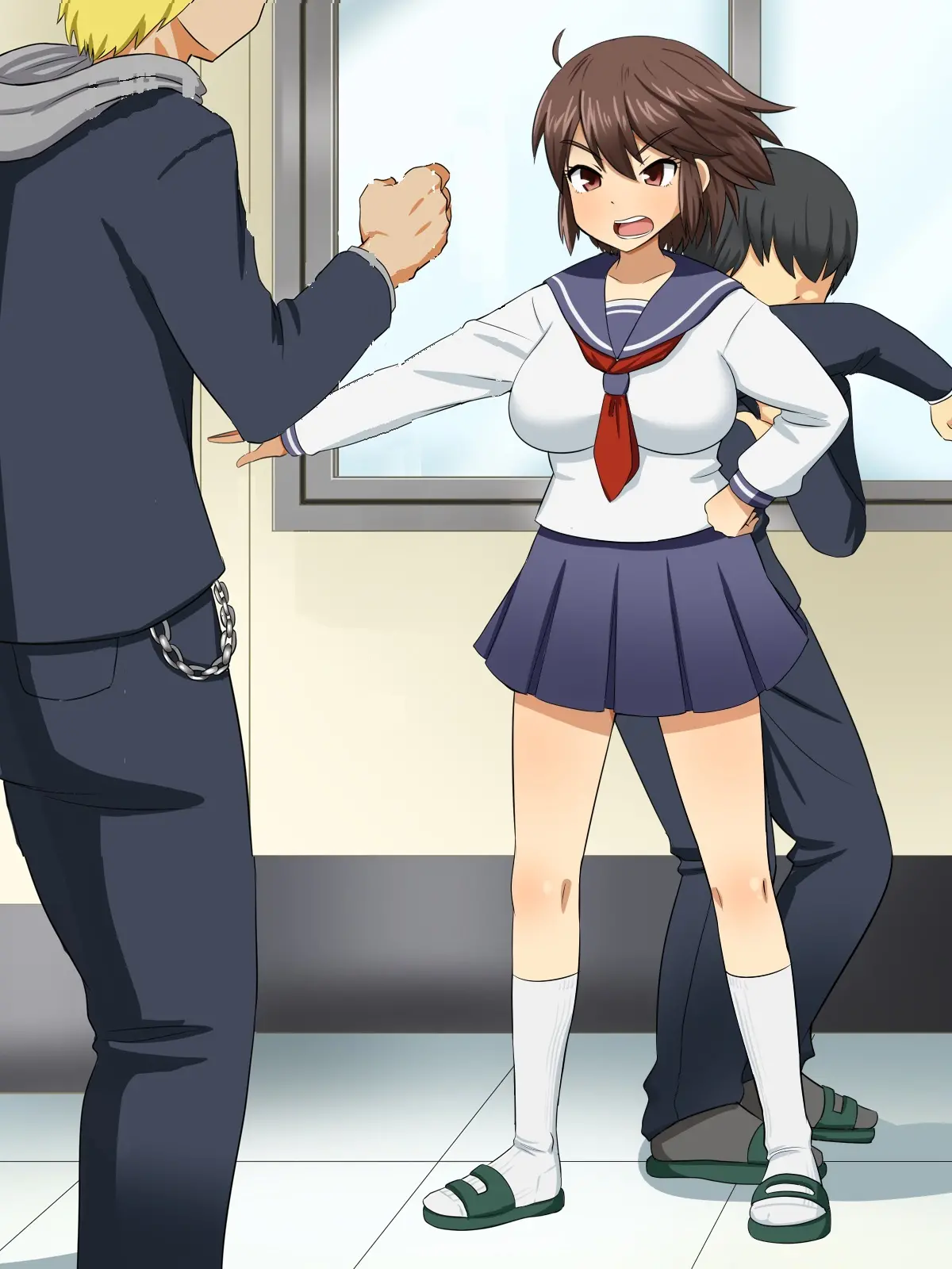 Charao Kara Boku O Mamotte Kureru Tsuyoki Na Anoko Ga, Itsunomanika Soitsu To Love Love Kozukuri Shite Ita Hanashi | 양아치로부터 날 지켜주던 여자애가, 어느샌가 그녀석이랑 러브러브 섹스하고있던 이야기